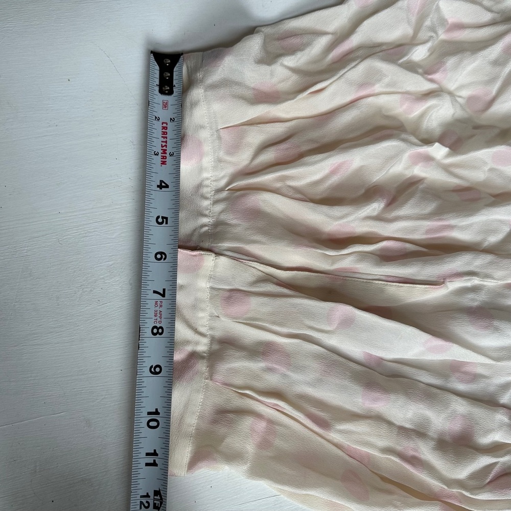 Vintage Christian Dior Pale Pink Polka Dot Skirt - Picture 4 of 5